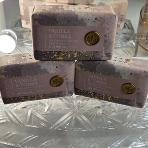 Castelbel Vanilla & Tonka Soap Bar Bundle of 3 Made in Portugal New